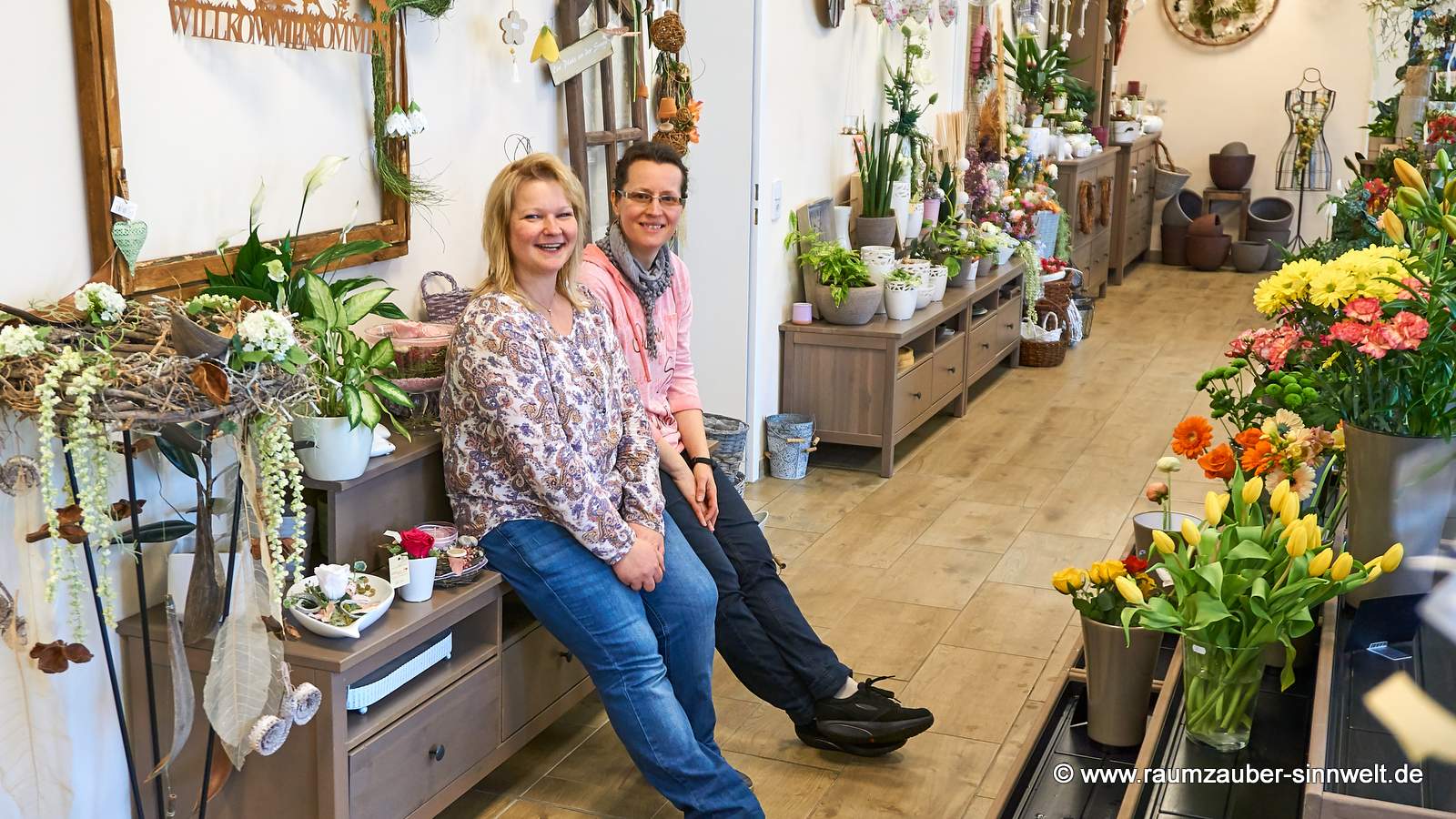 Team Raumzauber-Sinnwelt: Freude an Blumen und Pflanzen und Spaß bei der Arbeit