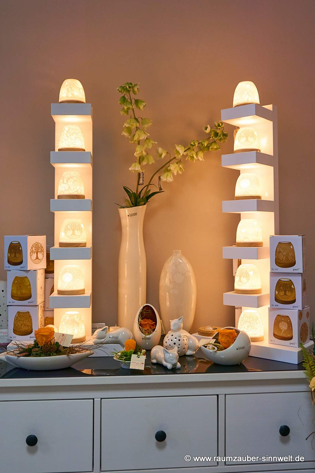 Teelichthalter Mini Iglu mit verschiedenen Motiven.