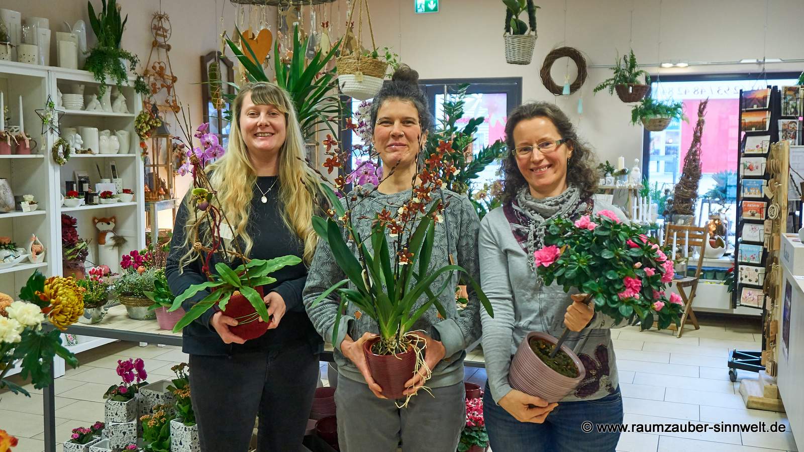 Team Raumzauber-Sinnwelt: Freude an Blumen und Pflanzen und Spaß bei der Arbeit