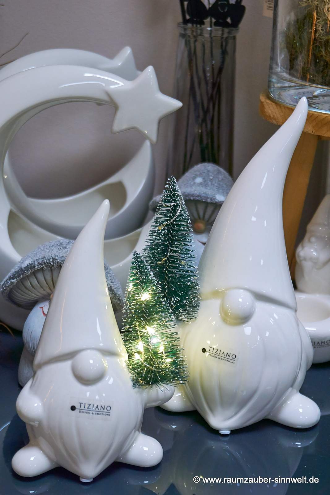 Deko-Wichtel Santa Stefano mit LED von Tiziano