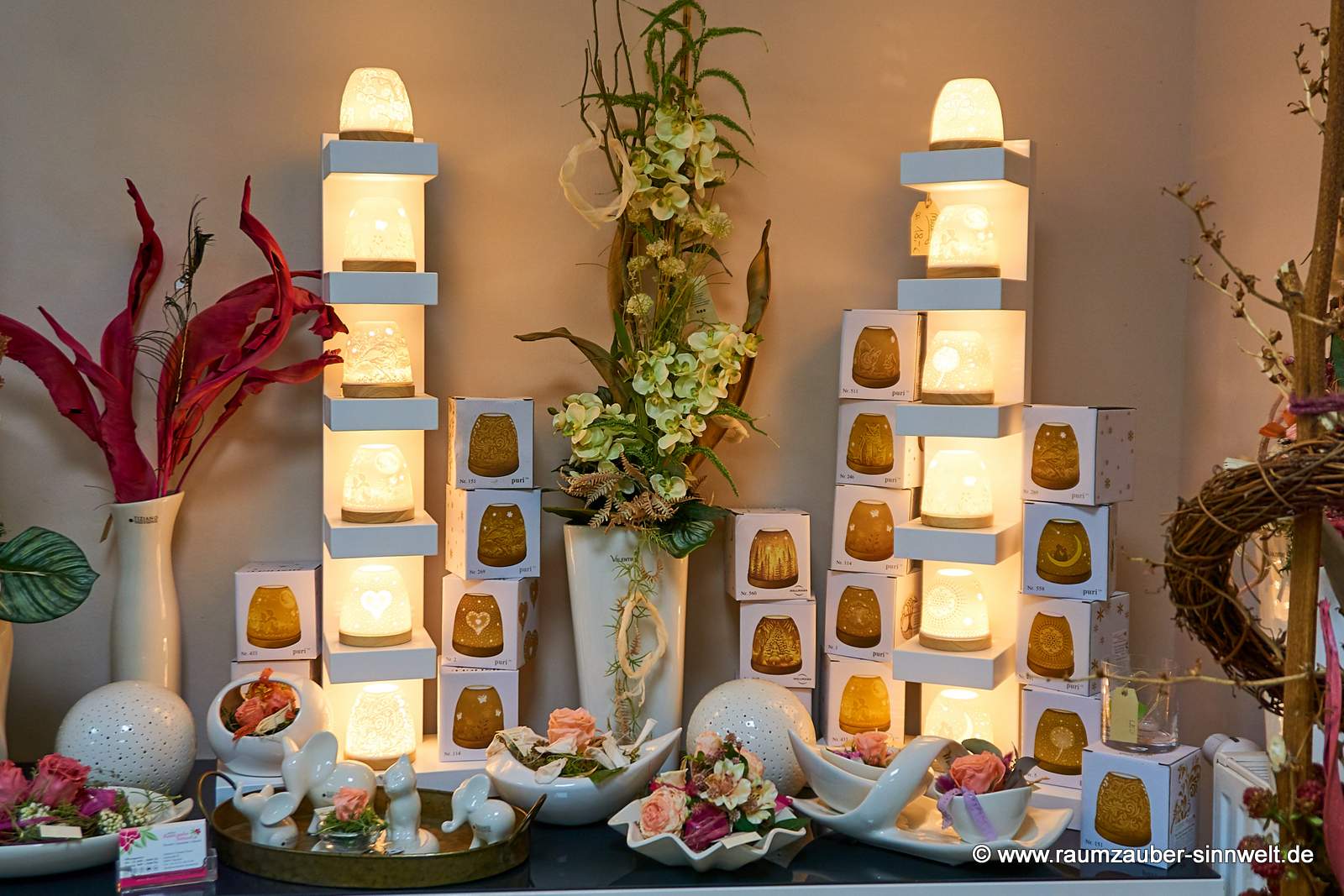 Teelichthalter Mini Iglu mit verschiedenen Motiven.