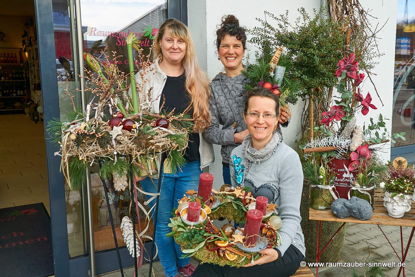 Team Raumzauber-Sinnwelt: Freude an Blumen und Pflanzen und Spaß bei der Arbeit