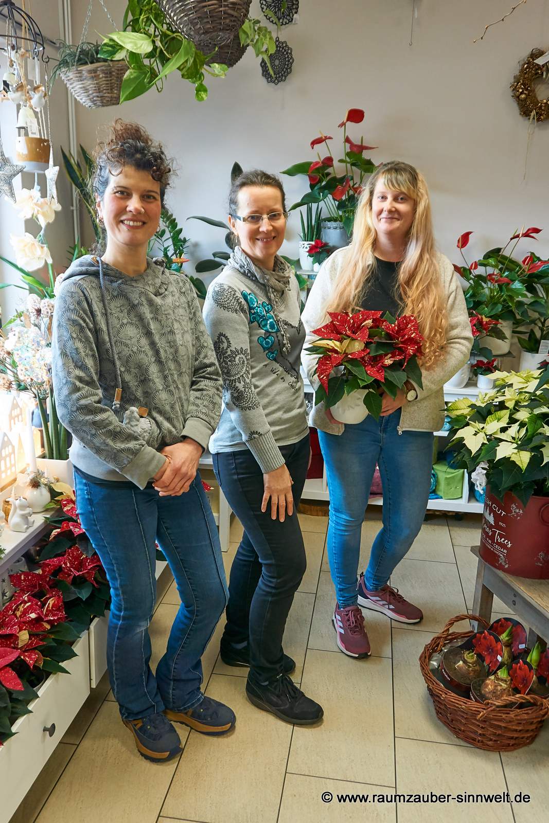 Team Raumzauber-Sinnwelt: Freude an Blumen und Pflanzen und Spaß bei der Arbeit