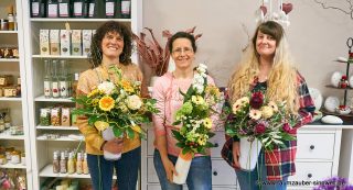 Team Raumzauber-Sinnwelt: Freude an Blumen und Pflanzen und Spaß bei der Arbeit