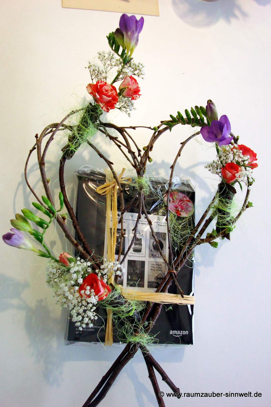eBook Reader (Kindle) floral dekoriert
